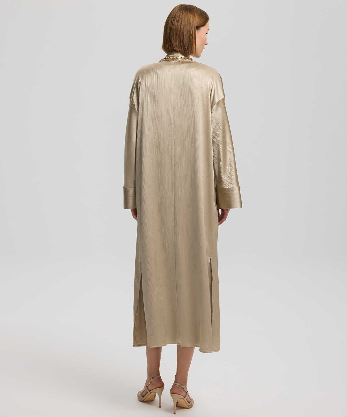 V-Neck Midi Dress