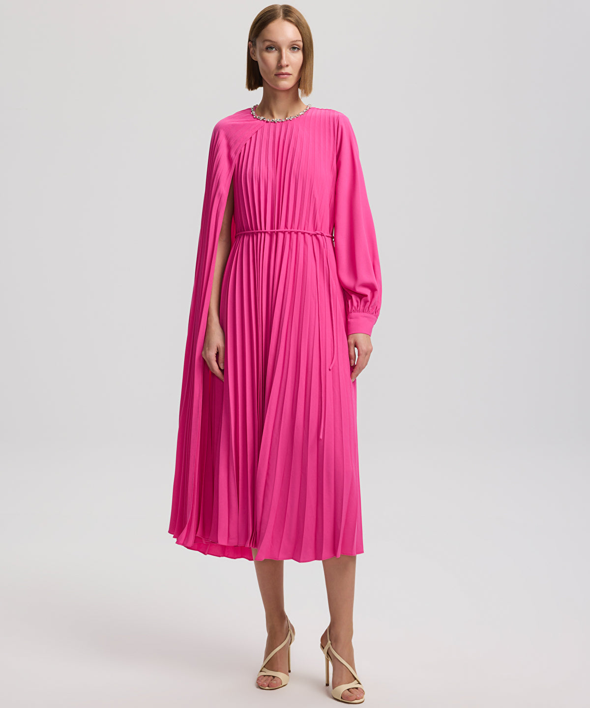 Zoomed Pleated Dress