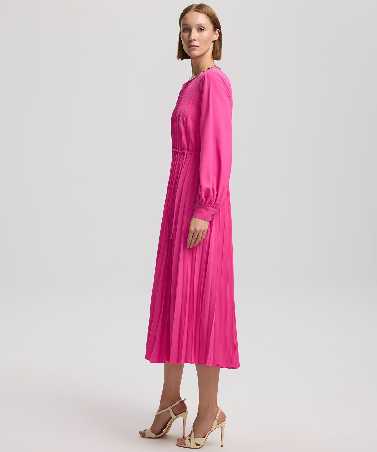Zoomed Pleated Dress