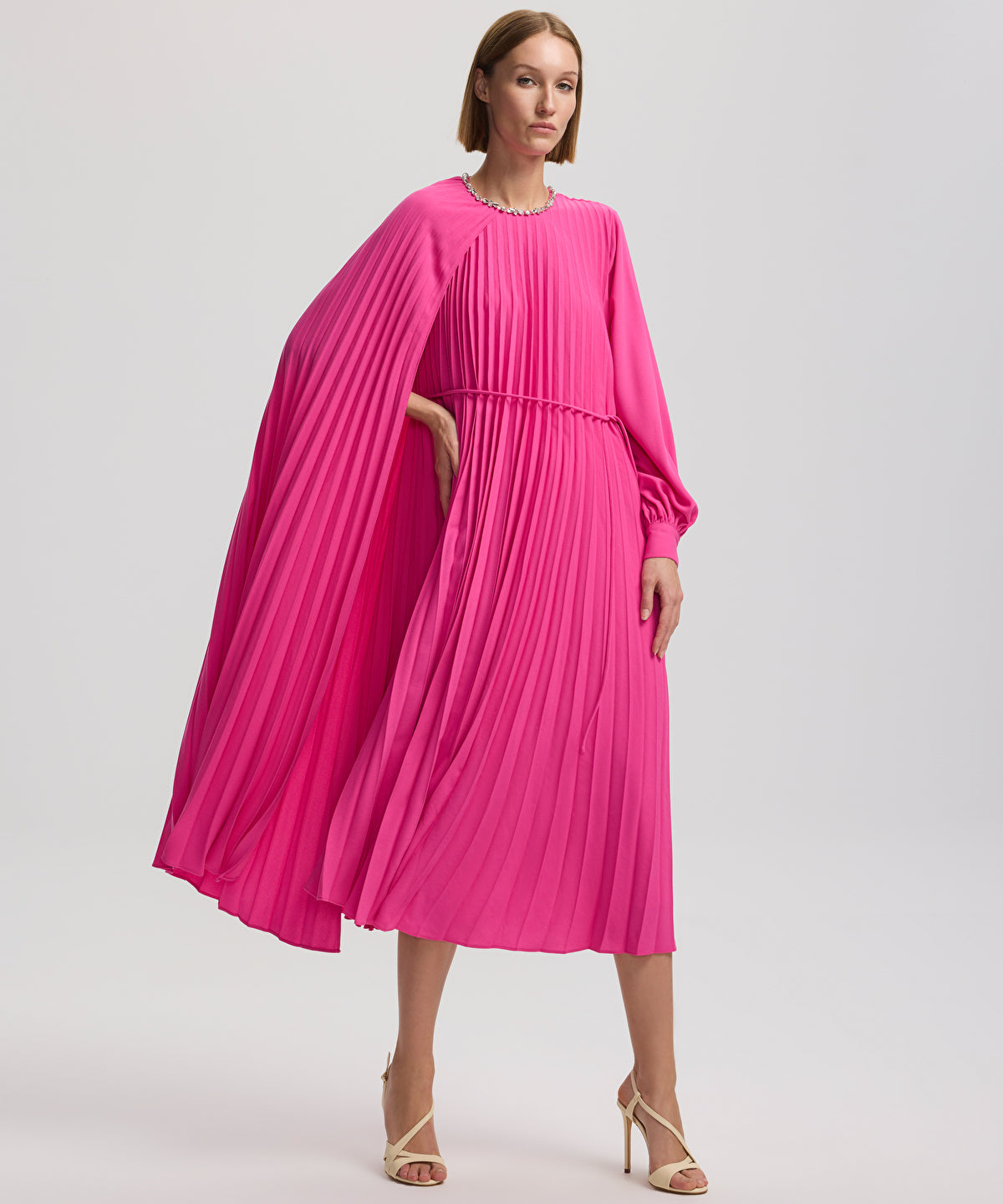 Zoomed Pleated Dress