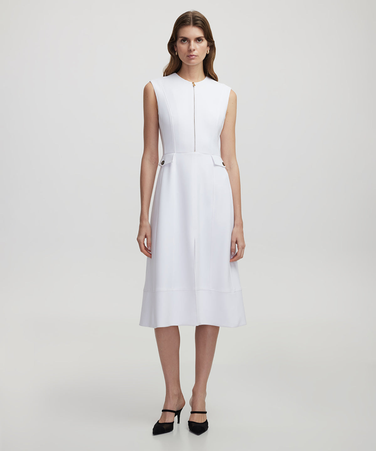 Dress with zip
