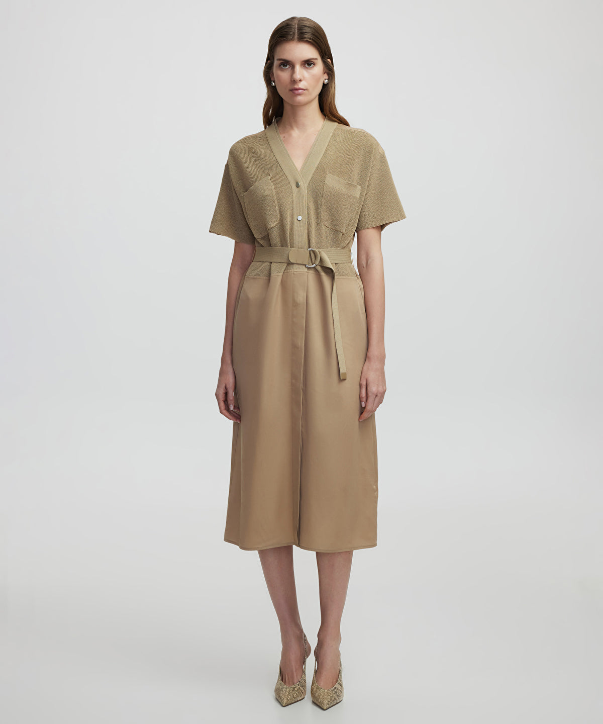 Zoomed Mixed Dress