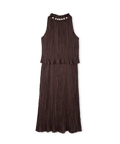Halter neck midi dress