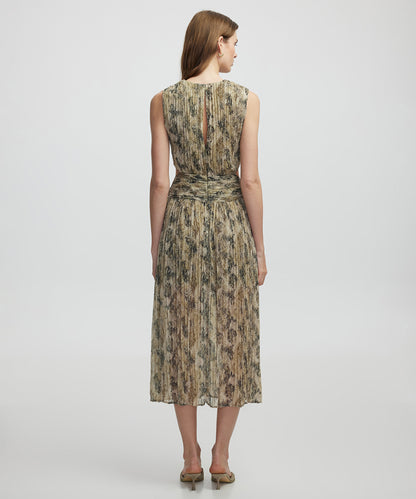 Patterned chiffon dress