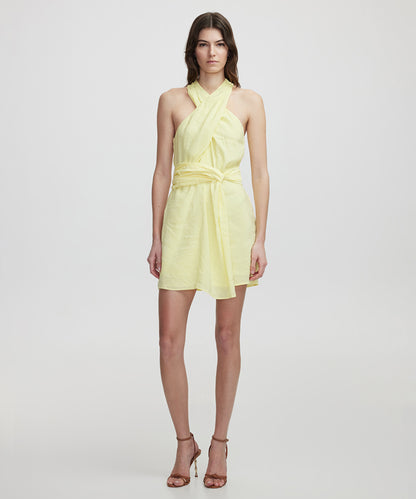 Halter neck mini dress