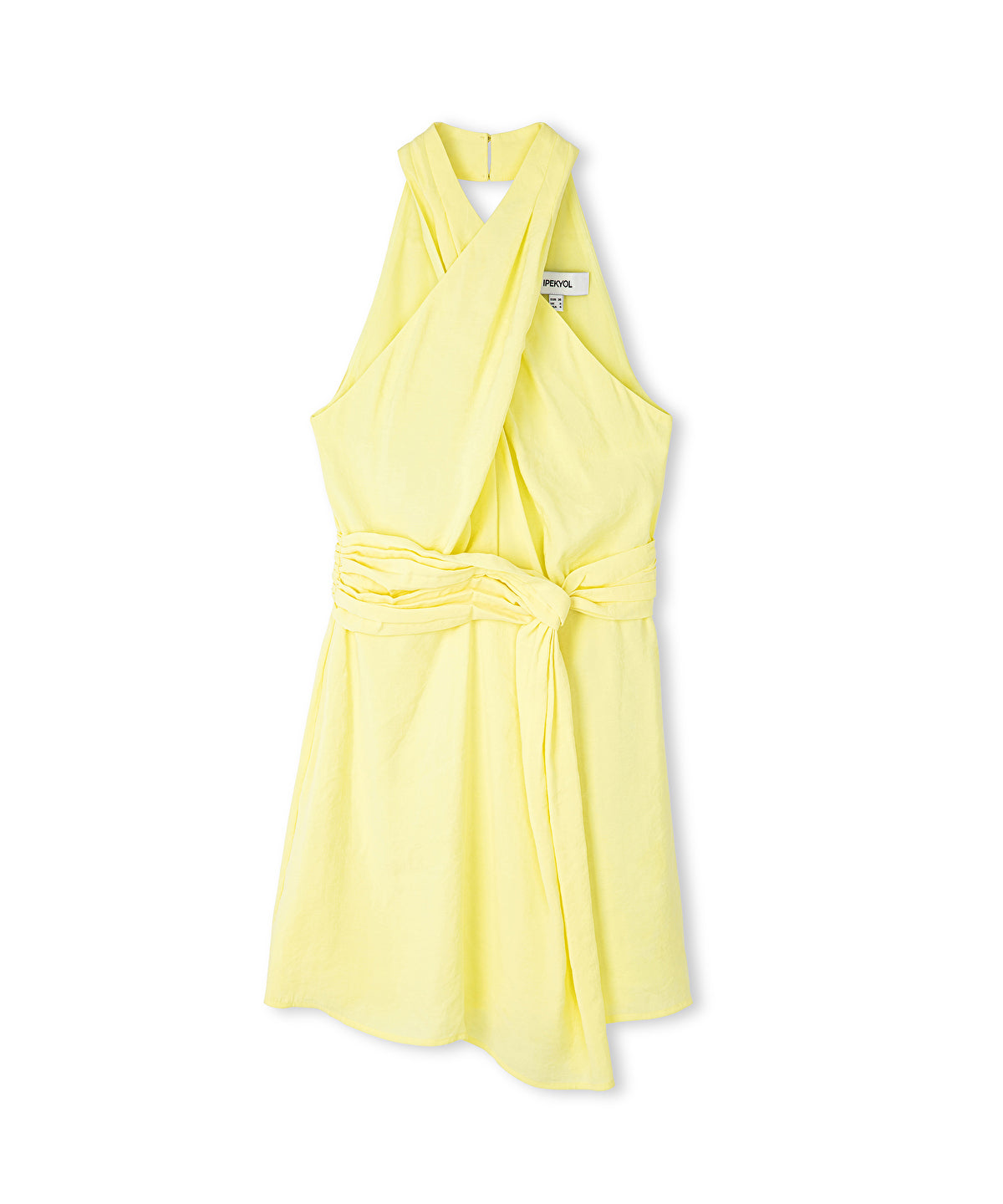 Halter neck mini dress