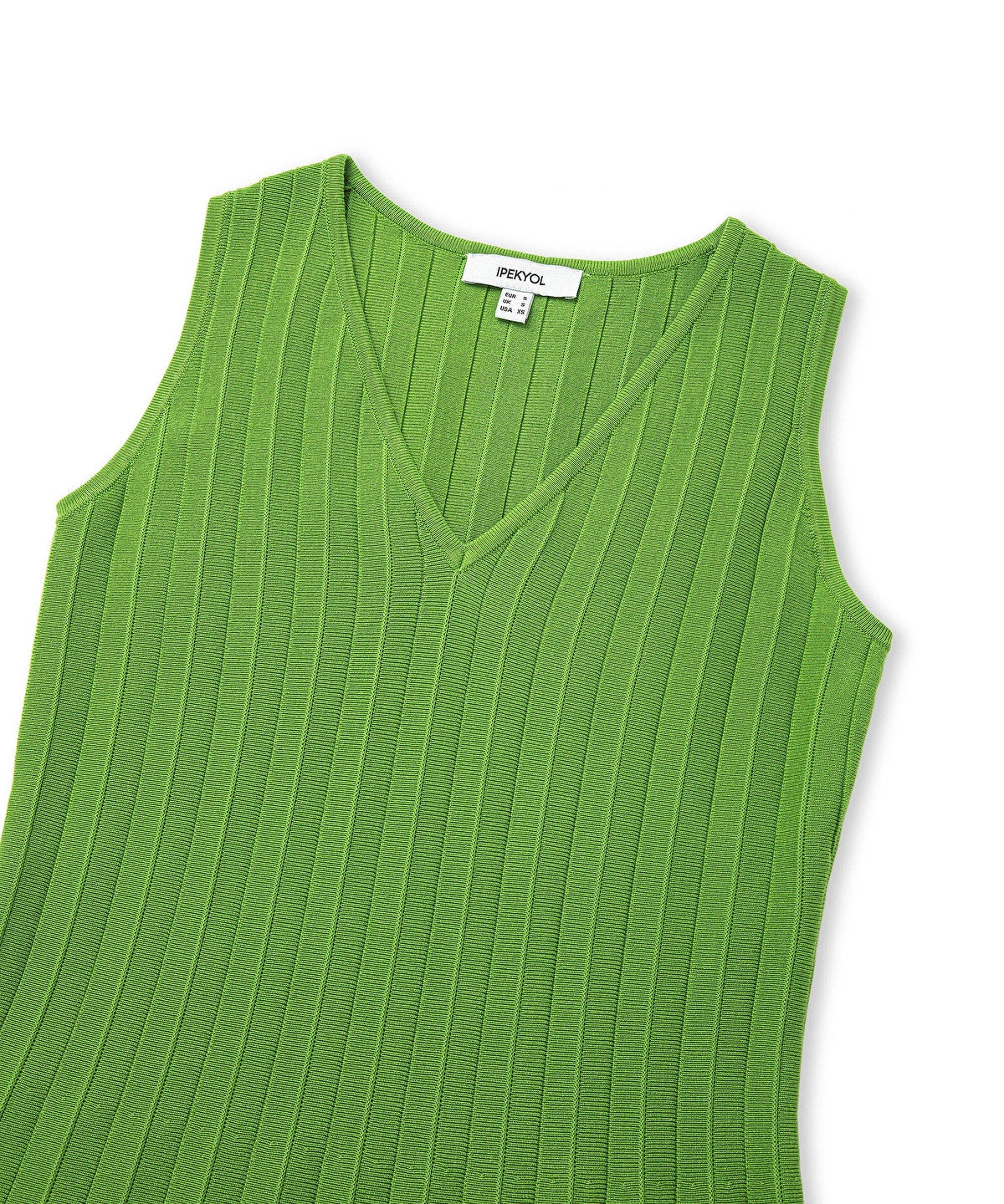 Zoomed V-Neck Knit Dress