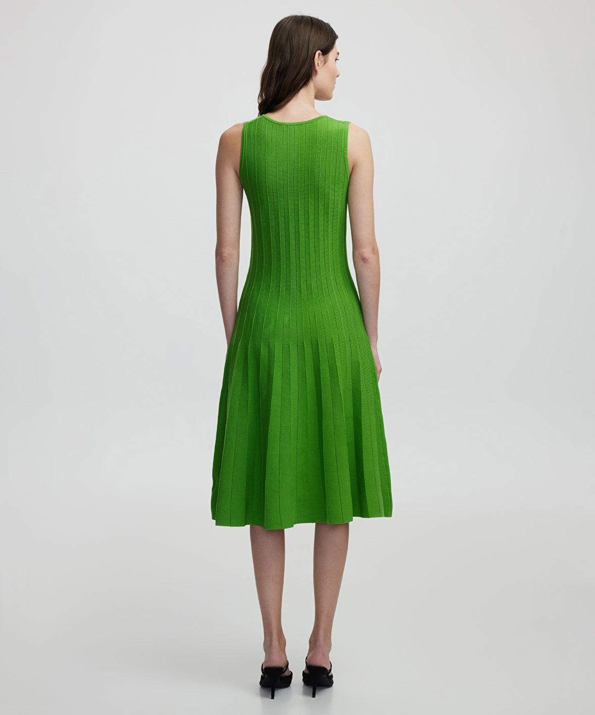 Zoomed V-Neck Knit Dress