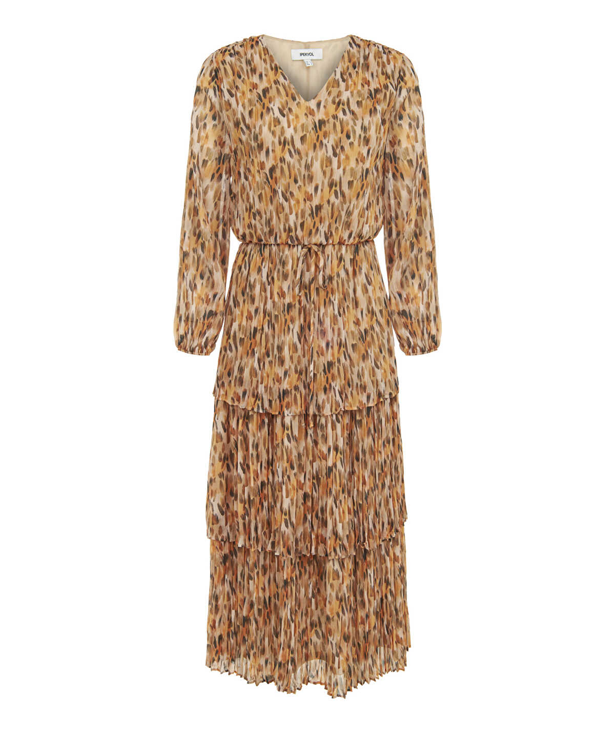 Printed V-Neck Dress