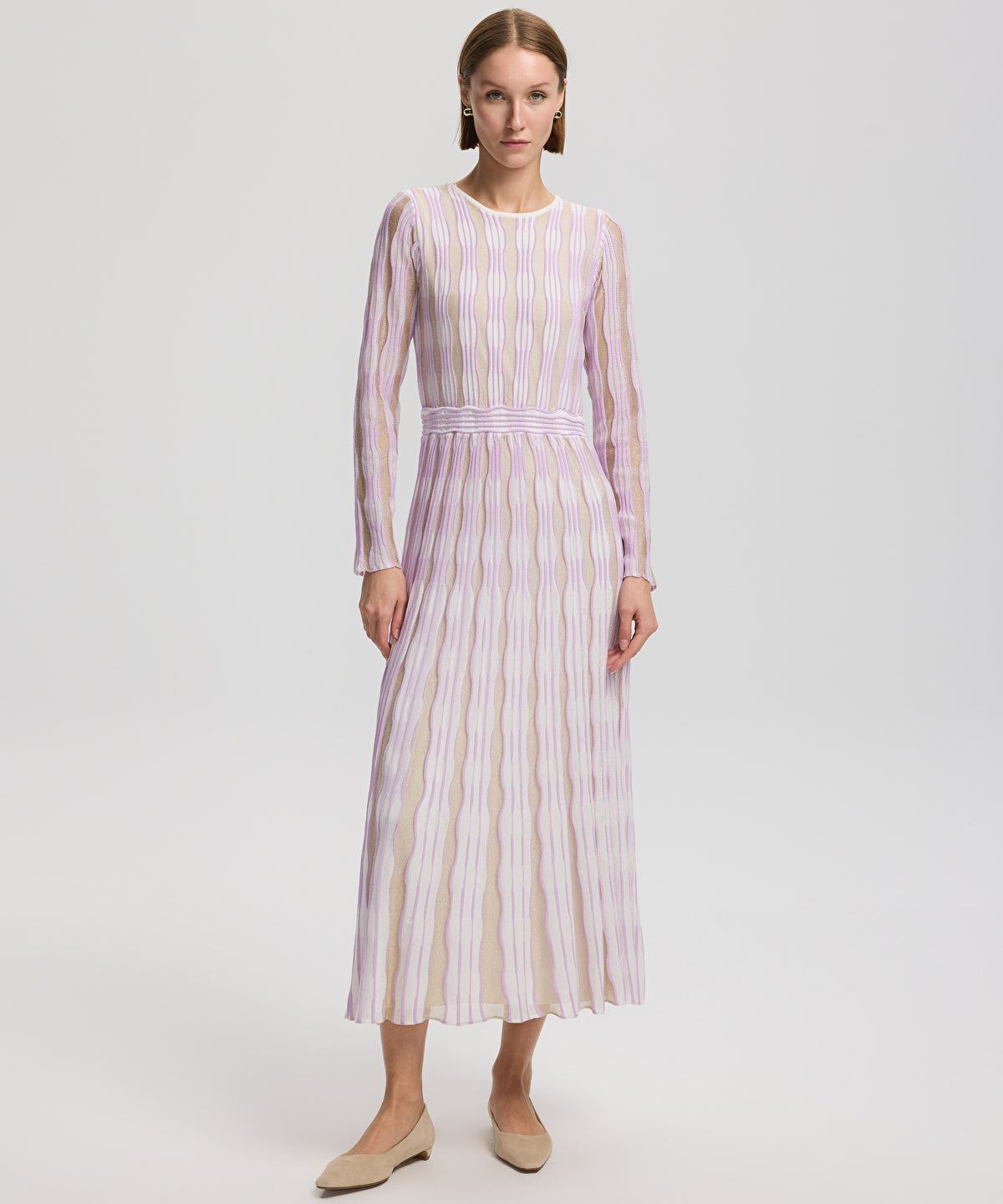 Zoomed Long Knit Dress