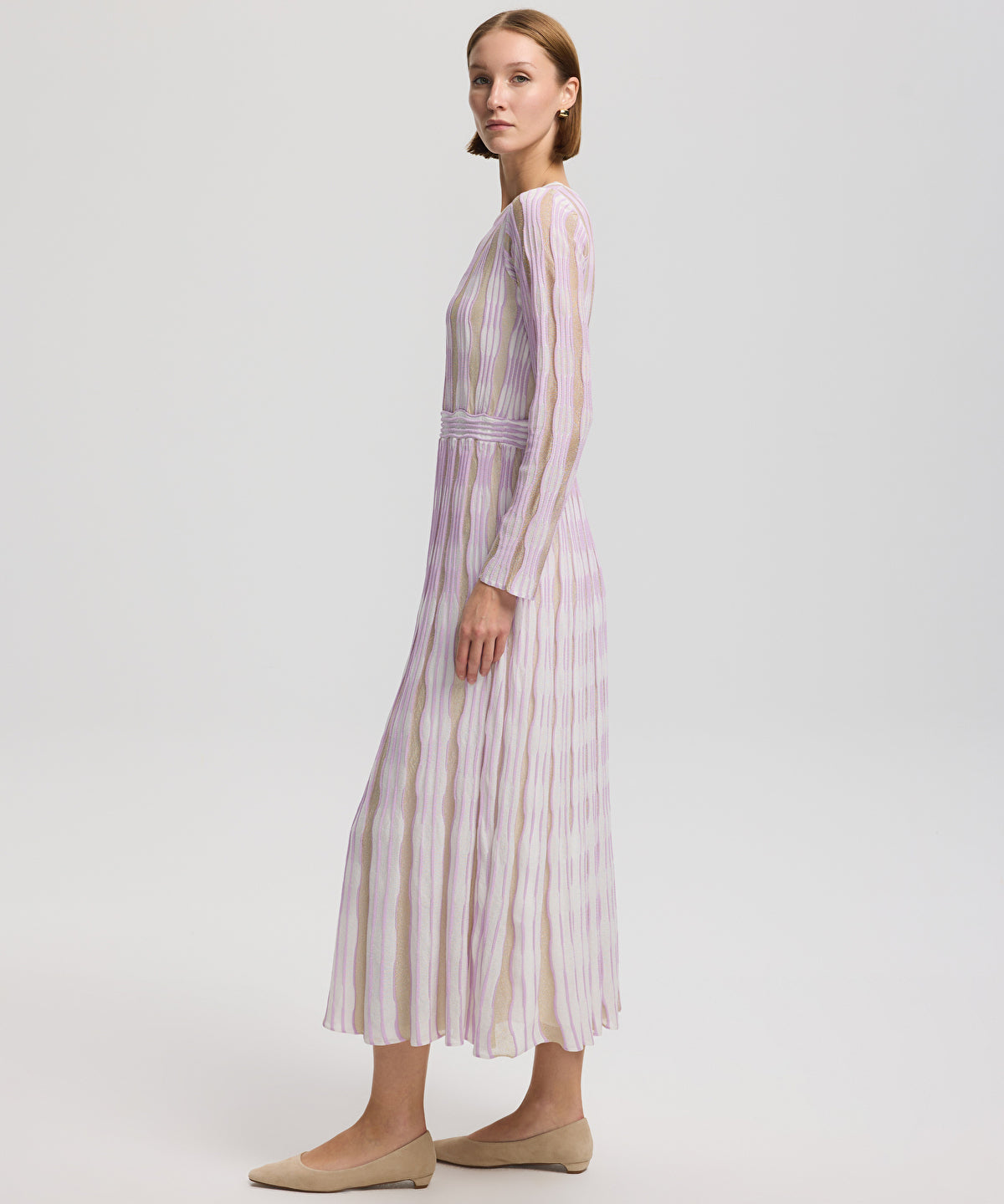 Zoomed Long Knit Dress