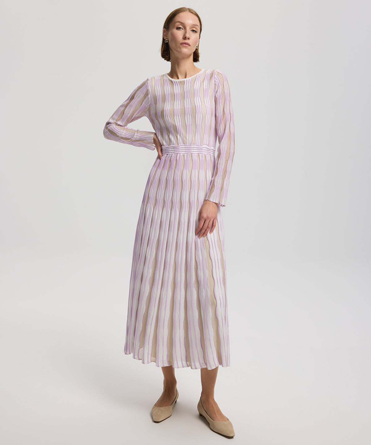 Zoomed Long Knit Dress