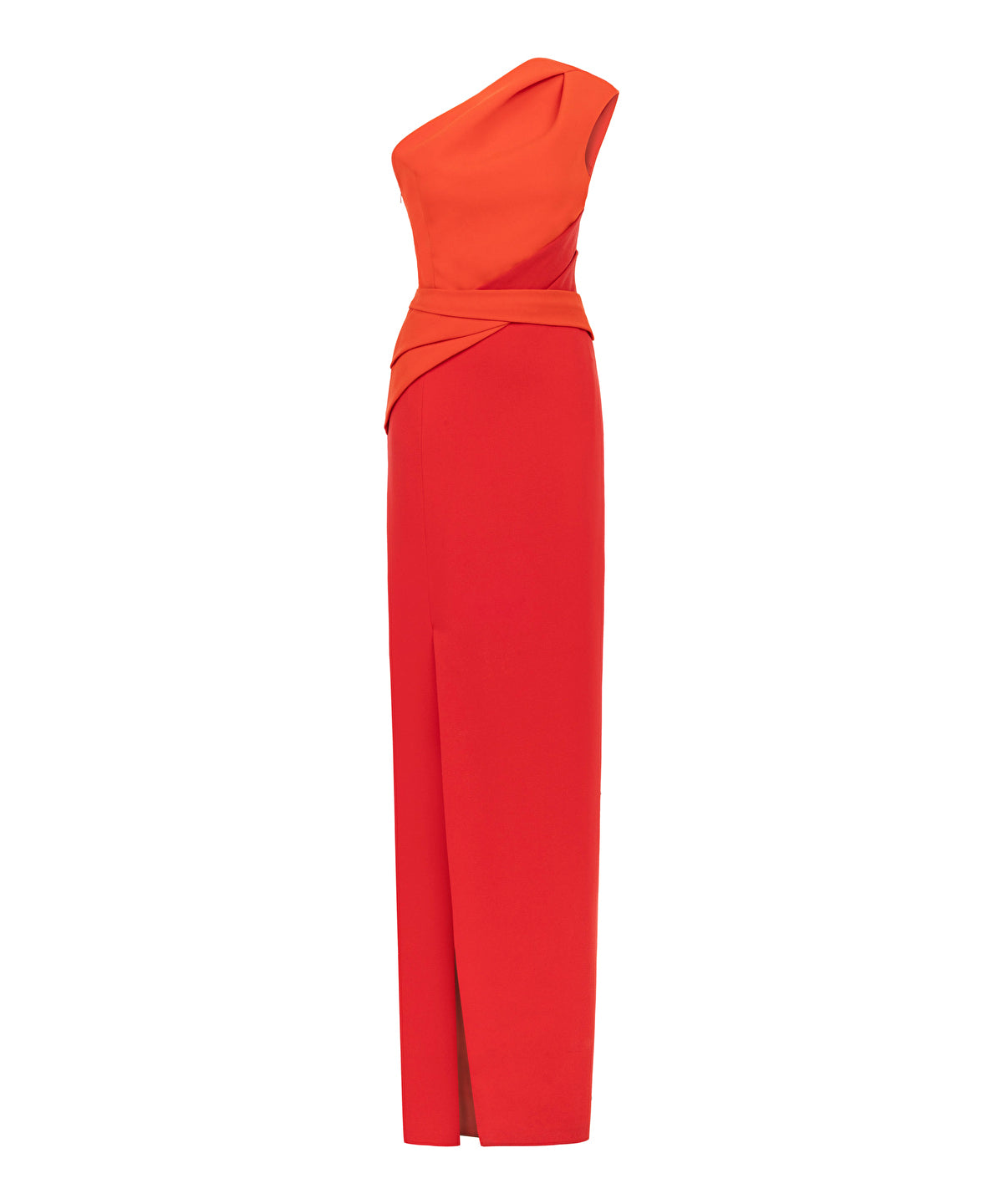 Zoomed Colorblock Asymmetrical Dress