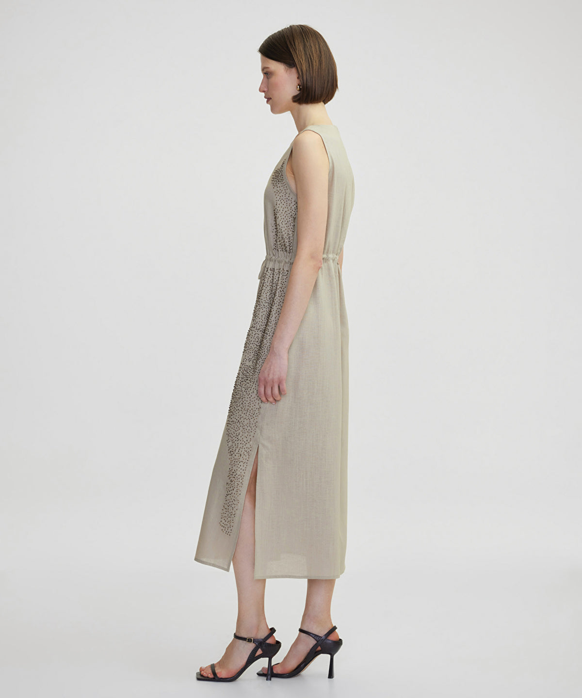 Embroidered Midi Dress