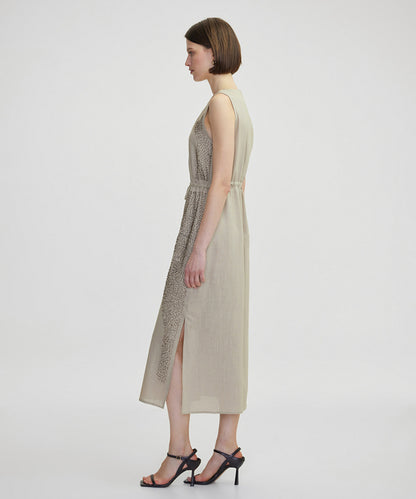 Embroidered Midi Dress