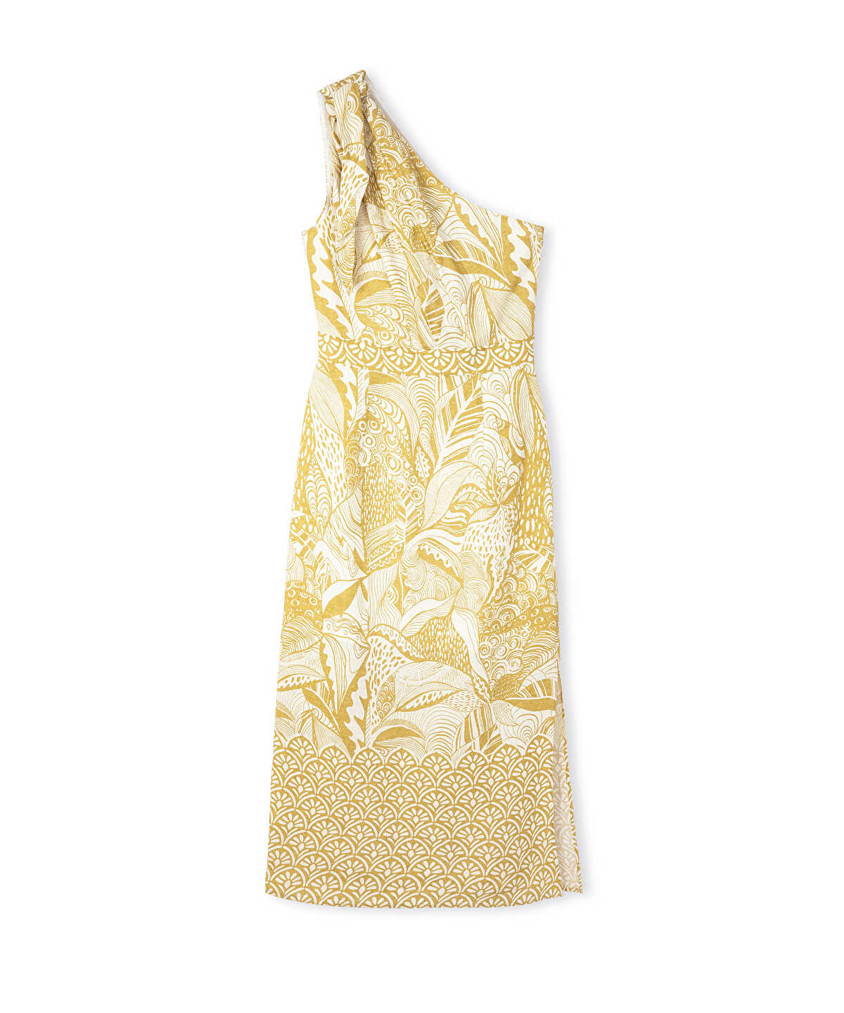 Asymmetric Linen Dress