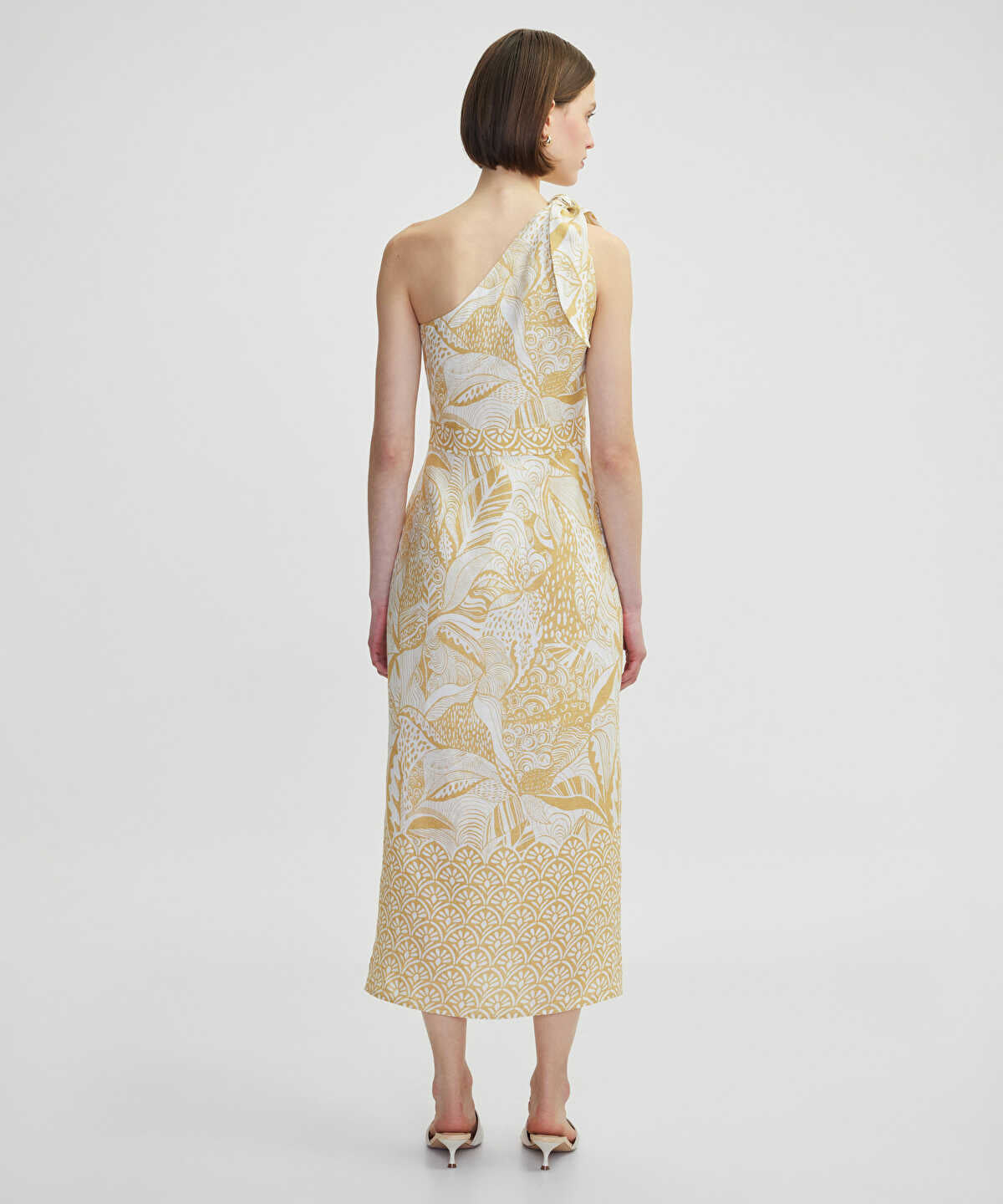 Asymmetric Linen Dress