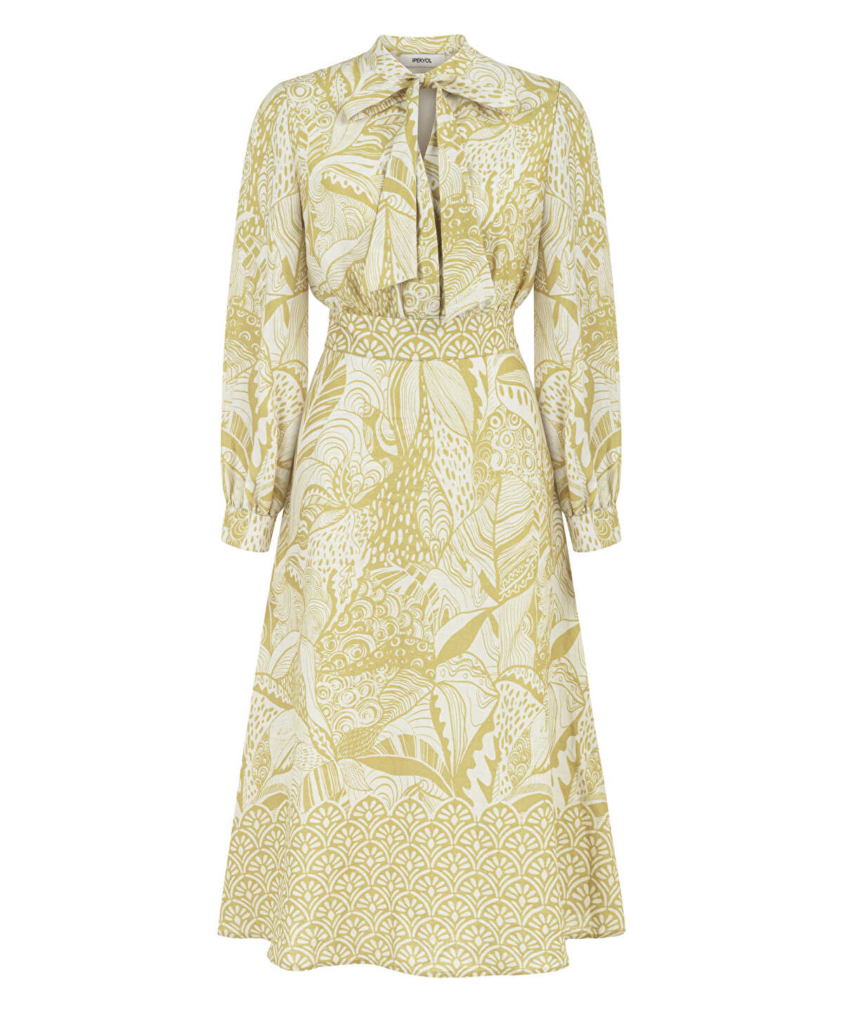 Printed Linen Dress