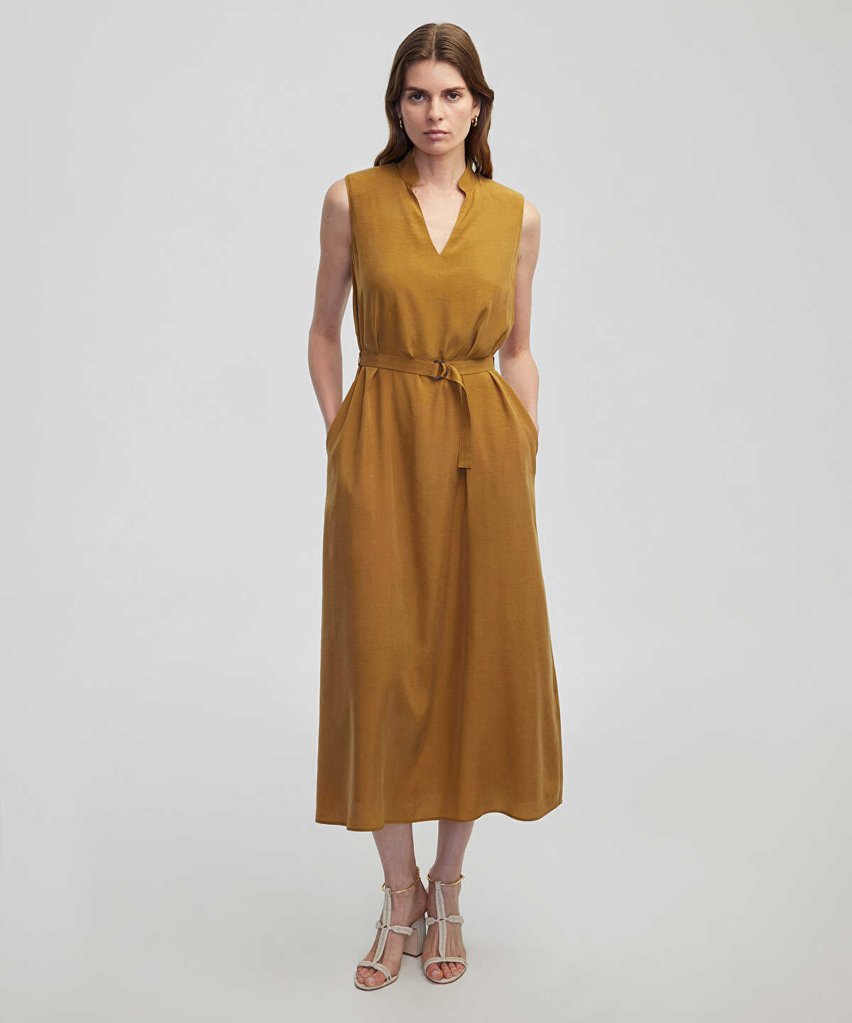 Belted Midi Dress