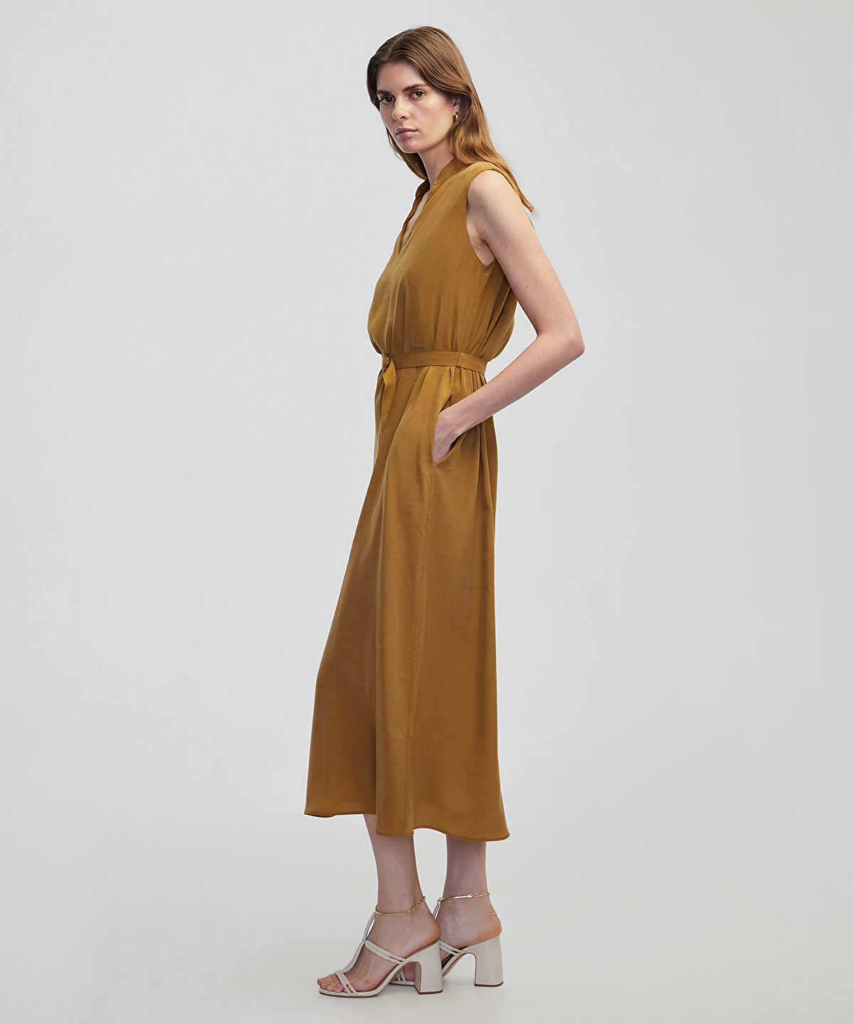 Belted Midi Dress