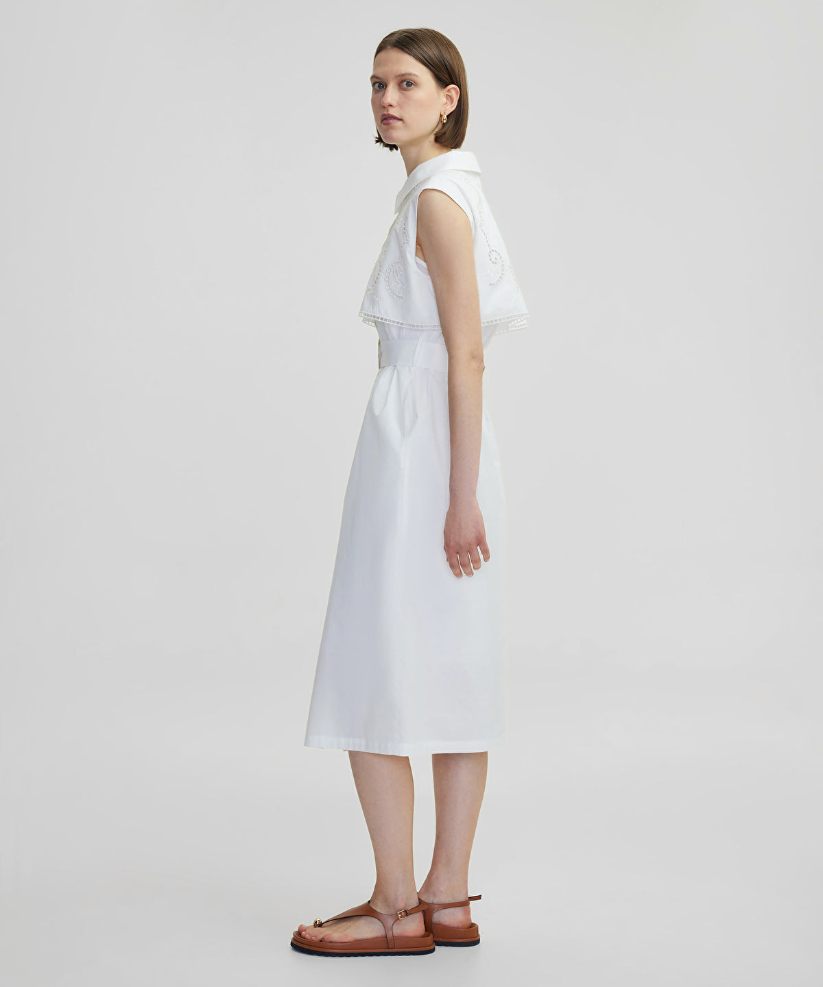 Embroidered Shirt Dress
