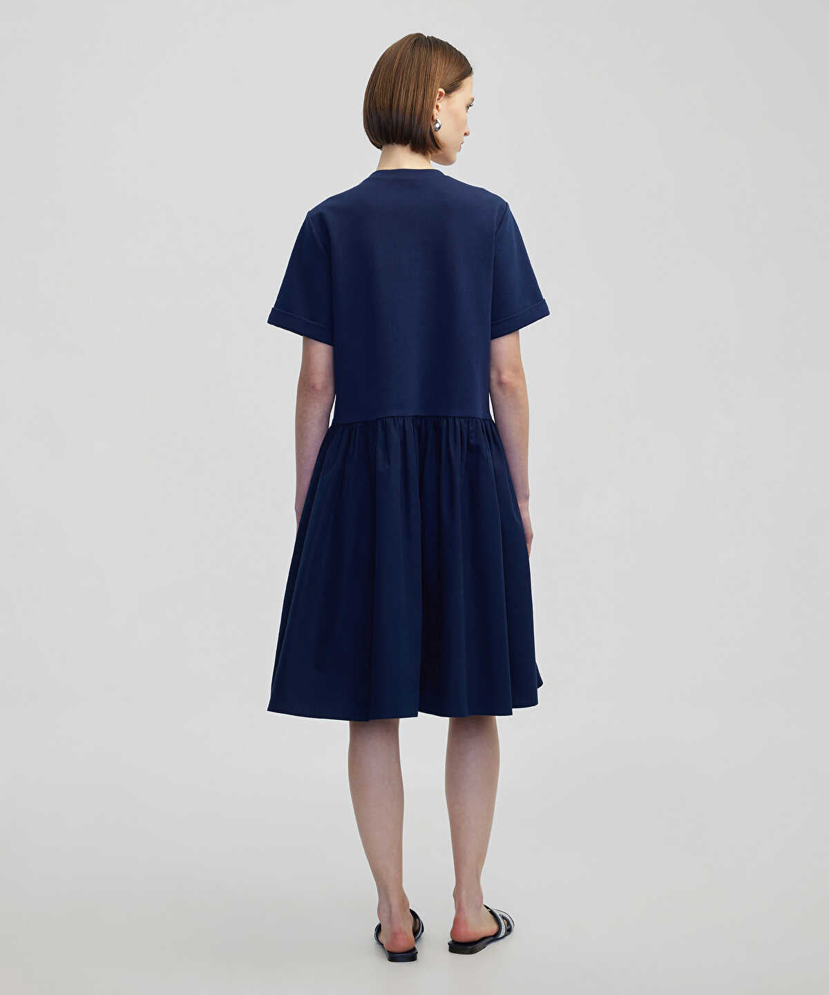 Asymmetric Gathered Dress