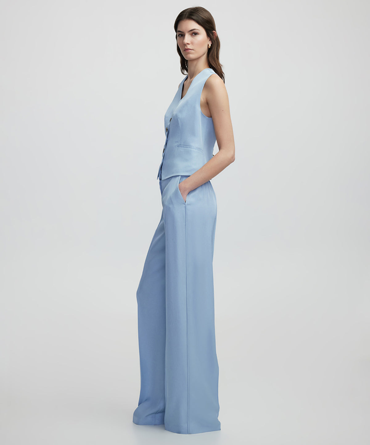 Zoomed Wide-Leg Trousers
