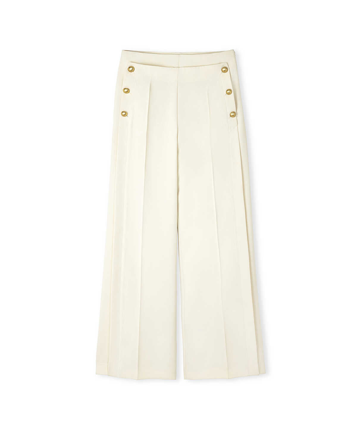 Trousers With Metal Buttons