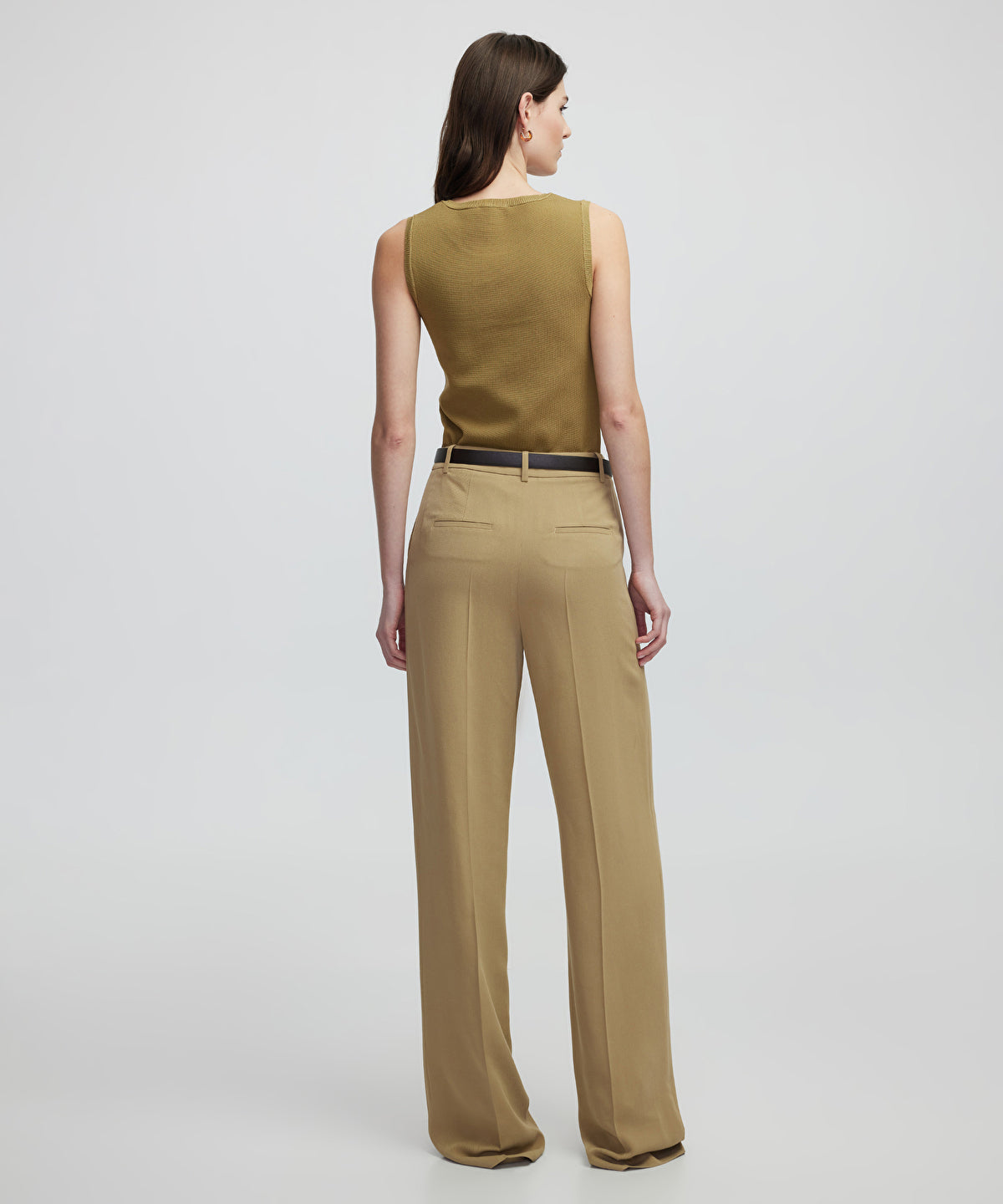 Zoomed Wide-Leg Trousers With Belt