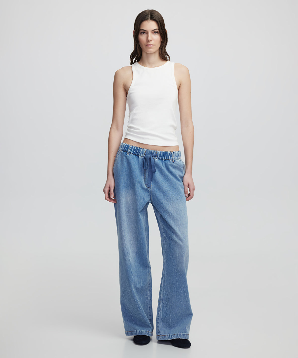 Elastic Waist Jeans