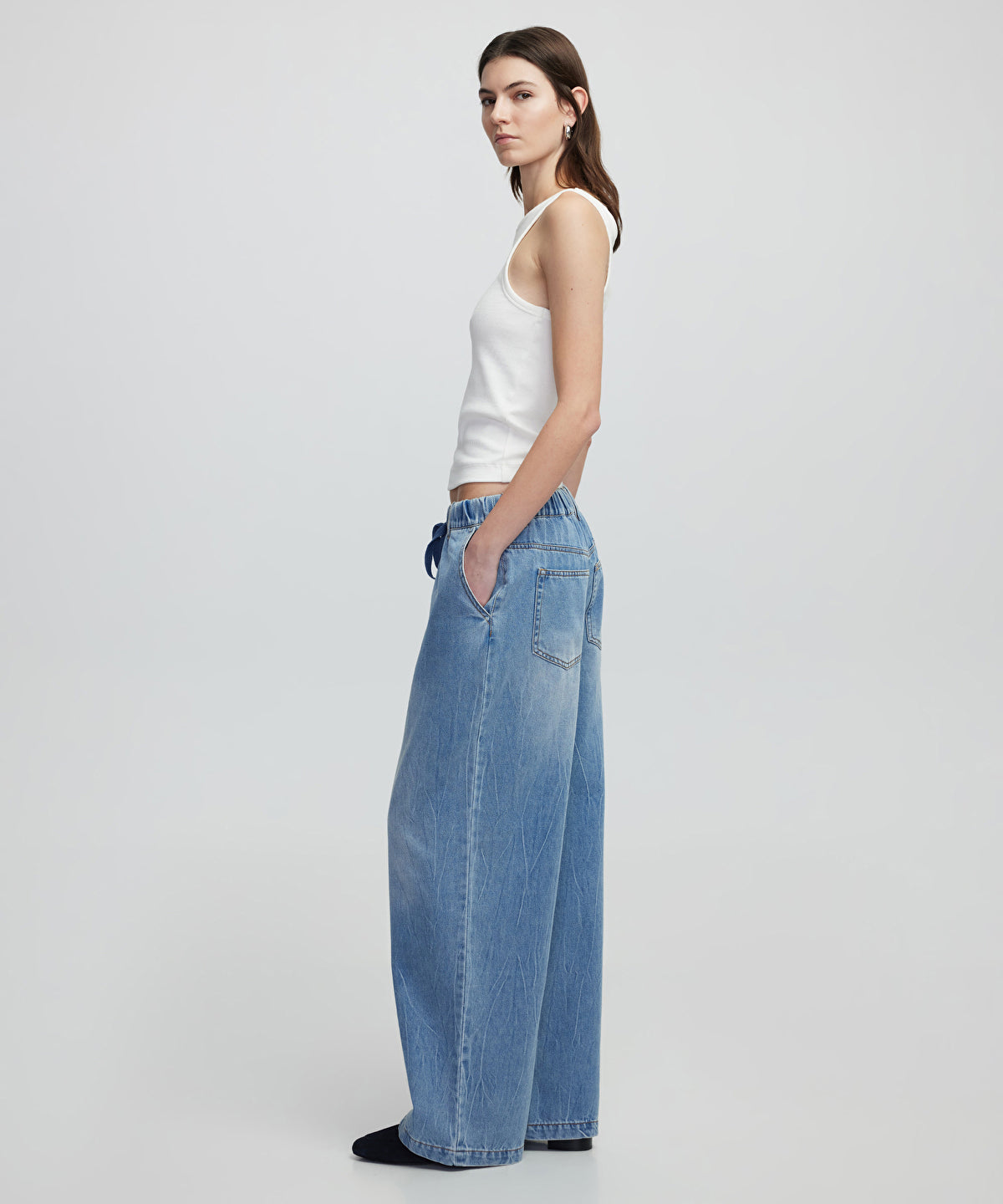 Elastic Waist Jeans