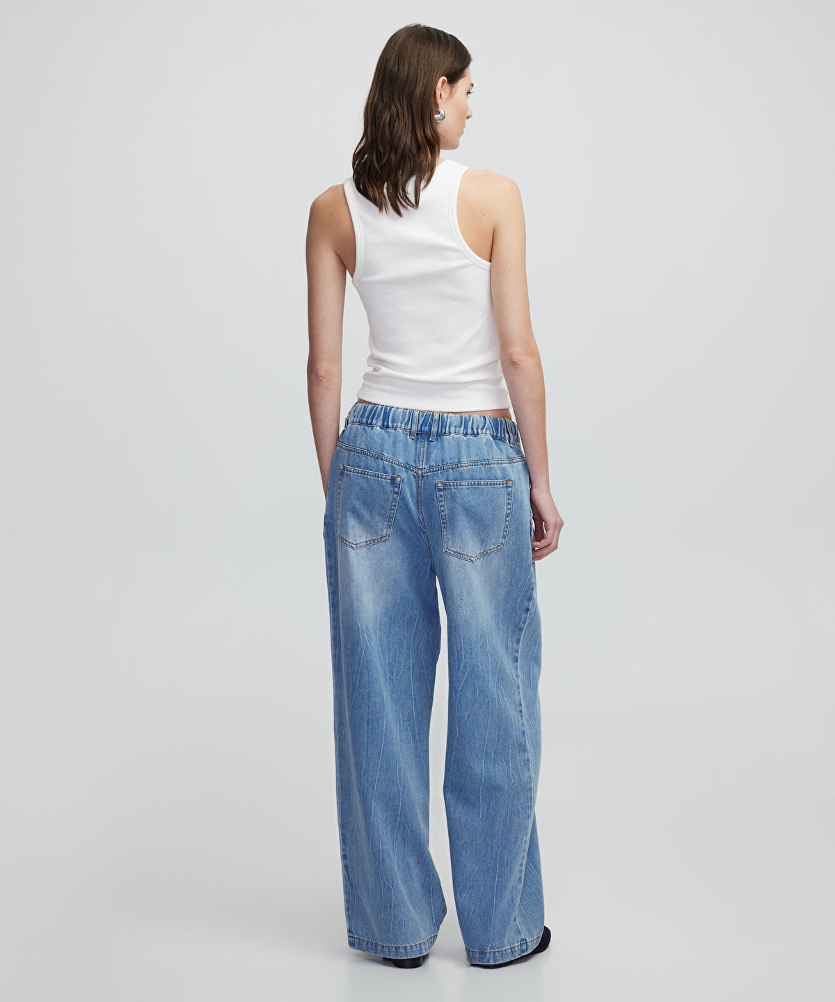 Elastic Waist Jeans
