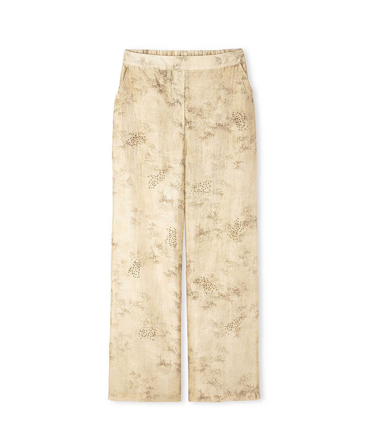 Embroidered And Jacquard Trousers