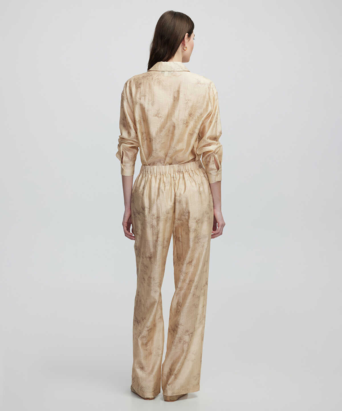 Embroidered And Jacquard Trousers