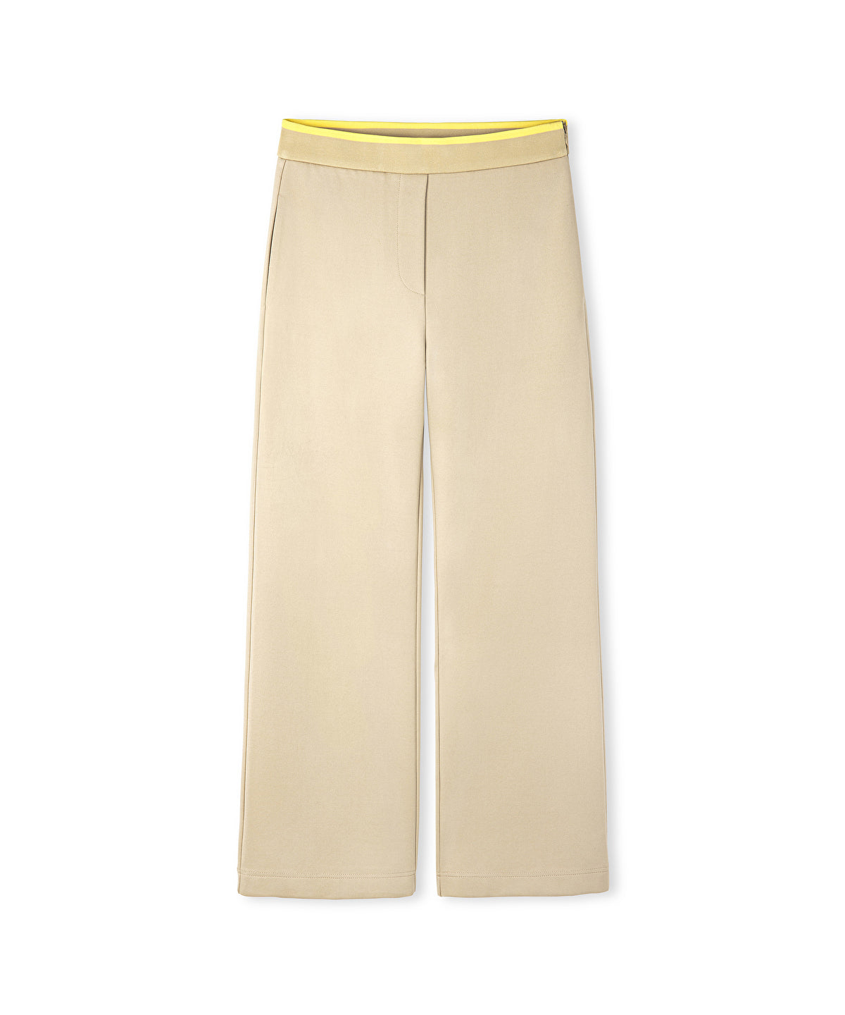 Contrast waist culotte trousers