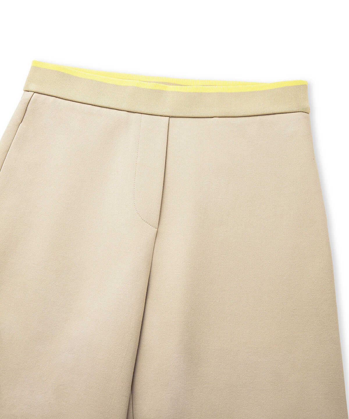 Contrast Waist Culotte Trousers