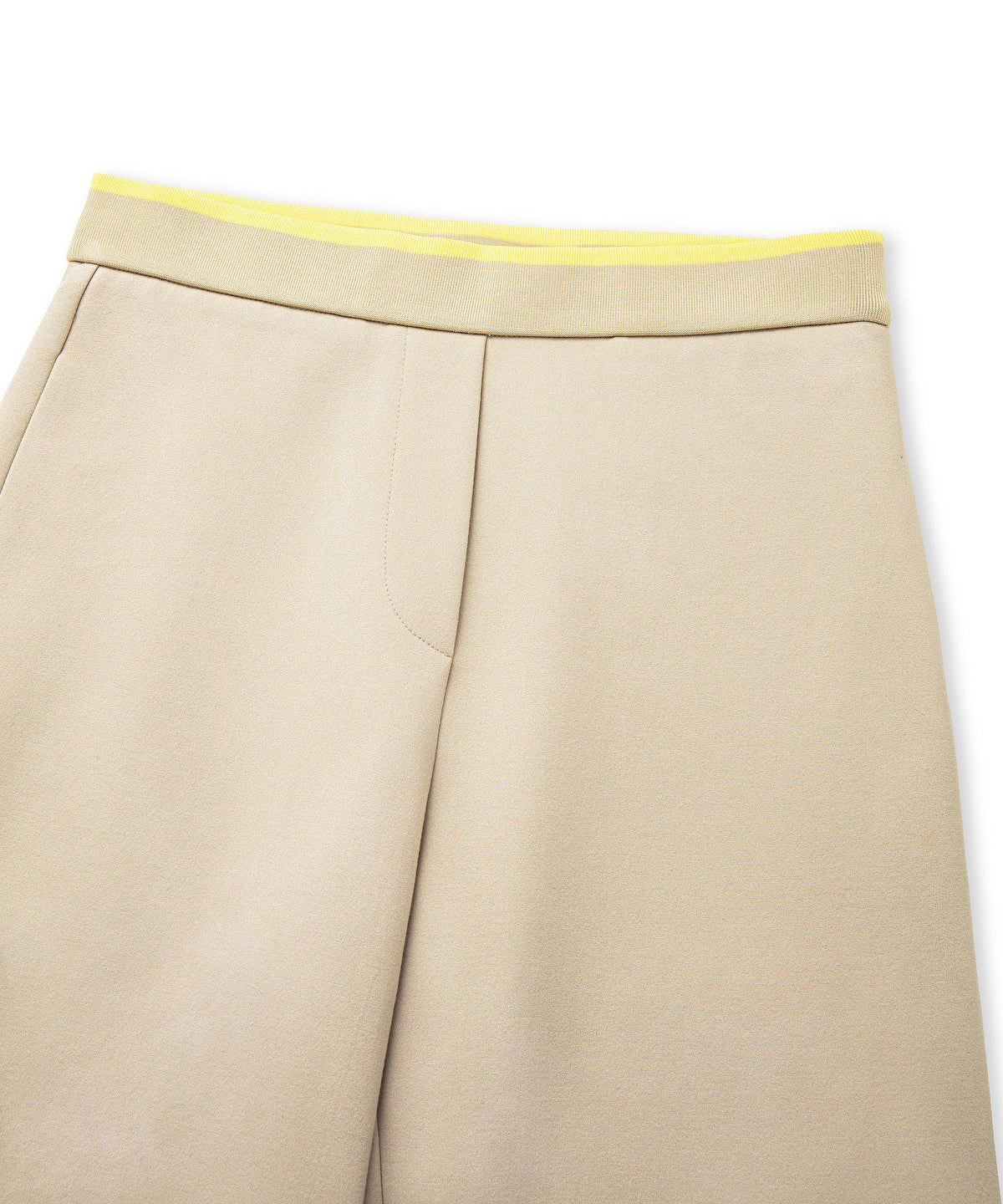Contrast waist culotte trousers