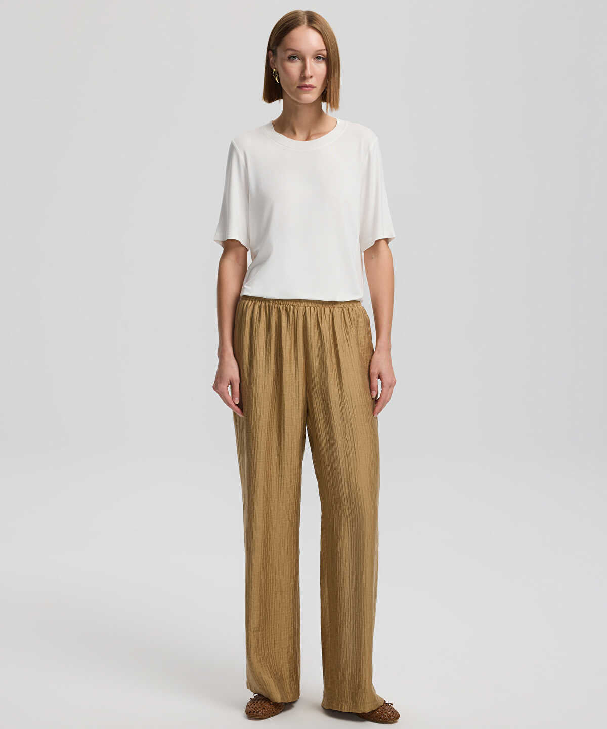 Textured Trousers