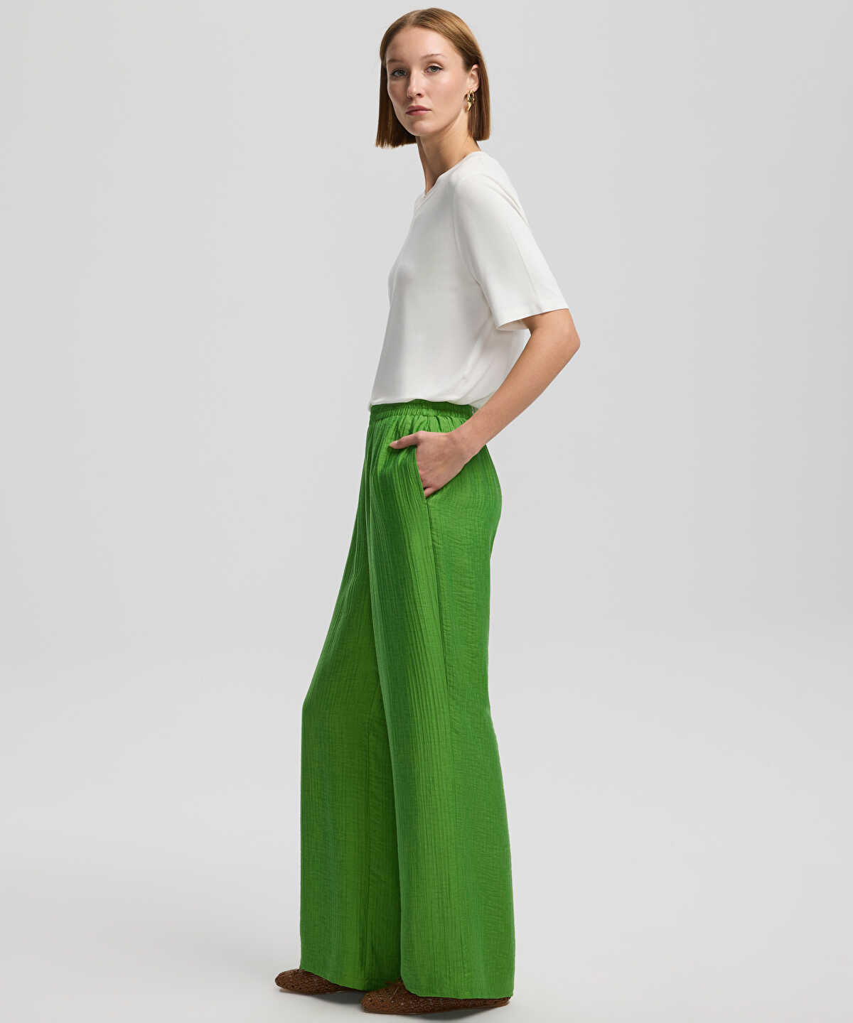 Textured Trousers