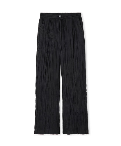 Crinkle-Effect Trousers
