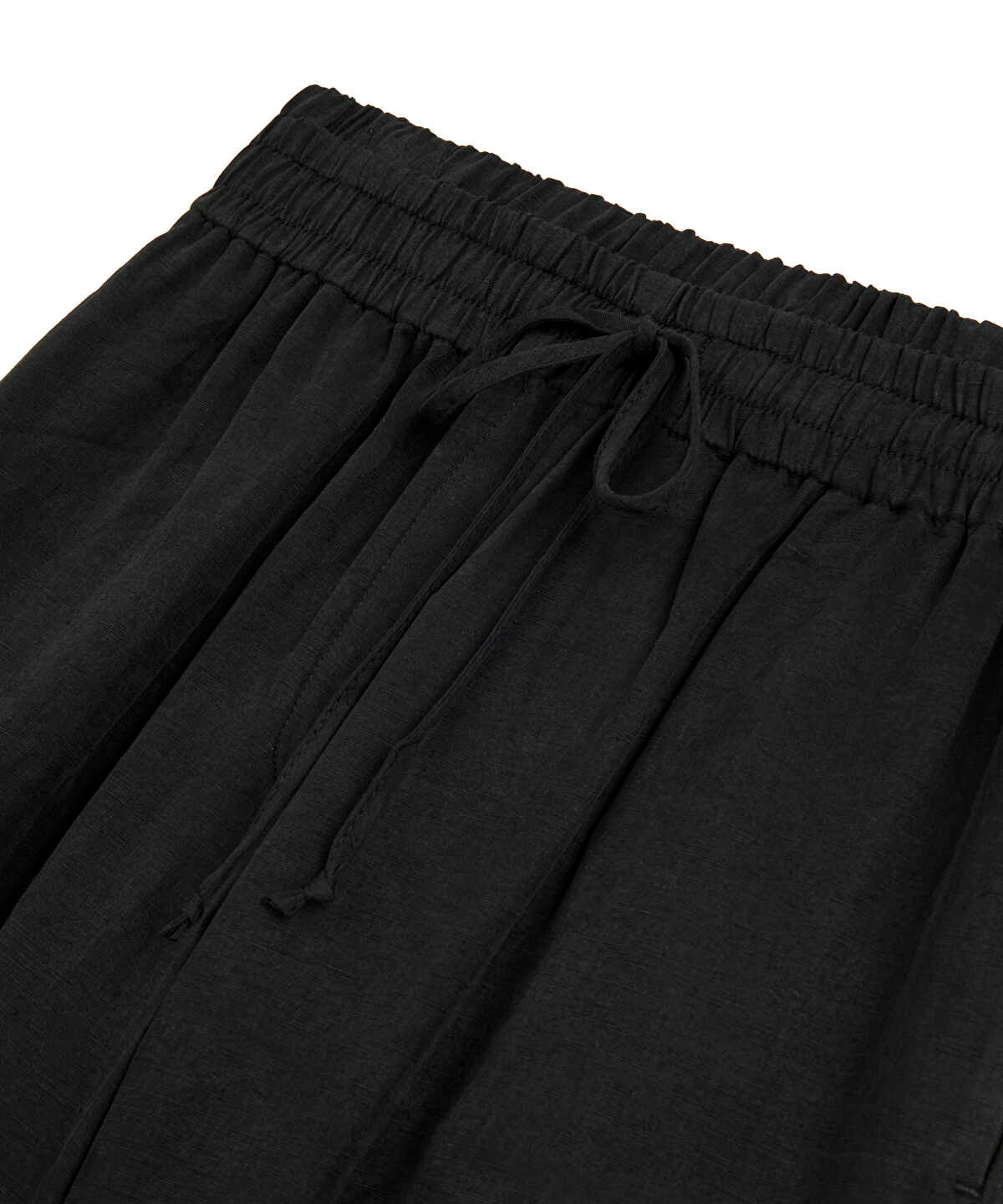 Wide-Leg Trousers With Double Waistband