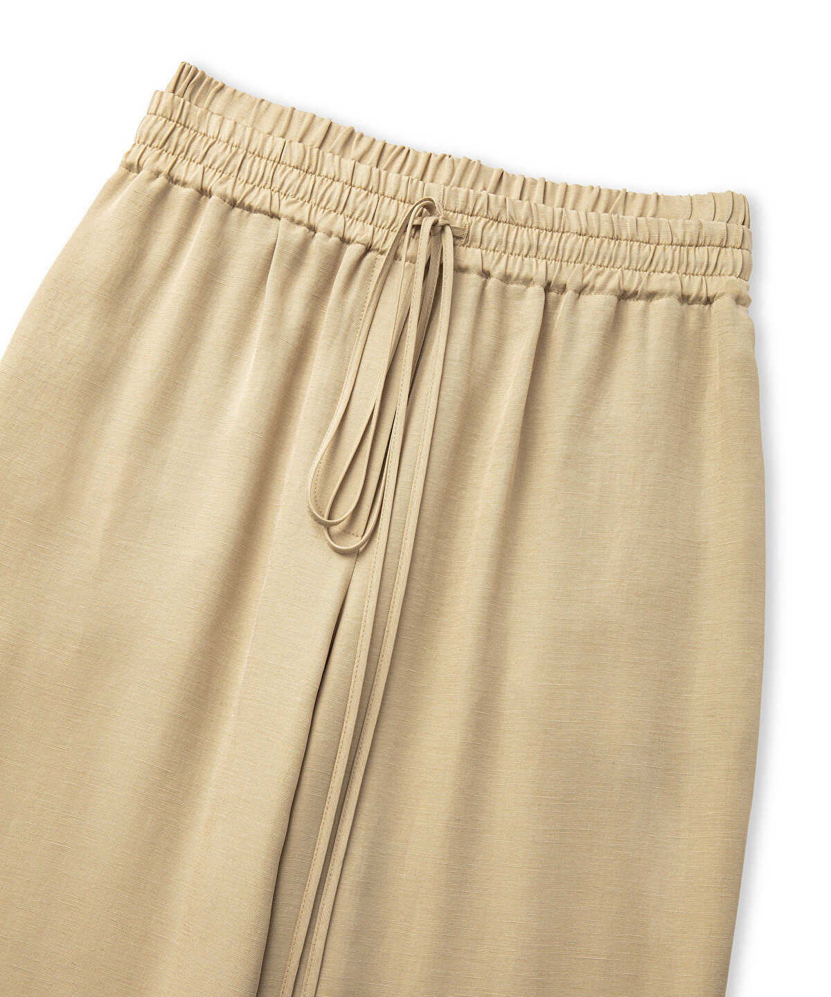 Wide-Leg Trousers With Double Waistband