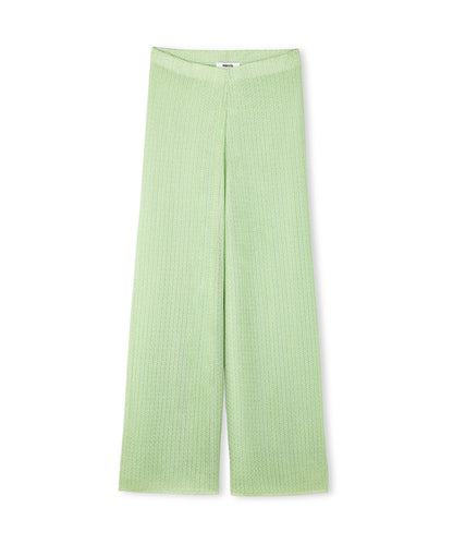 Wide-Leg Knit Trousers