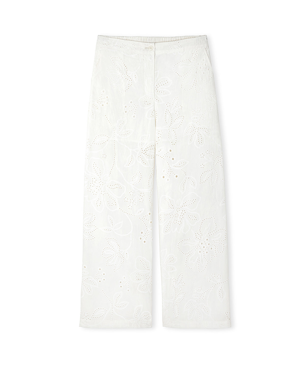 Zoomed Broderie Anglaise Trousers