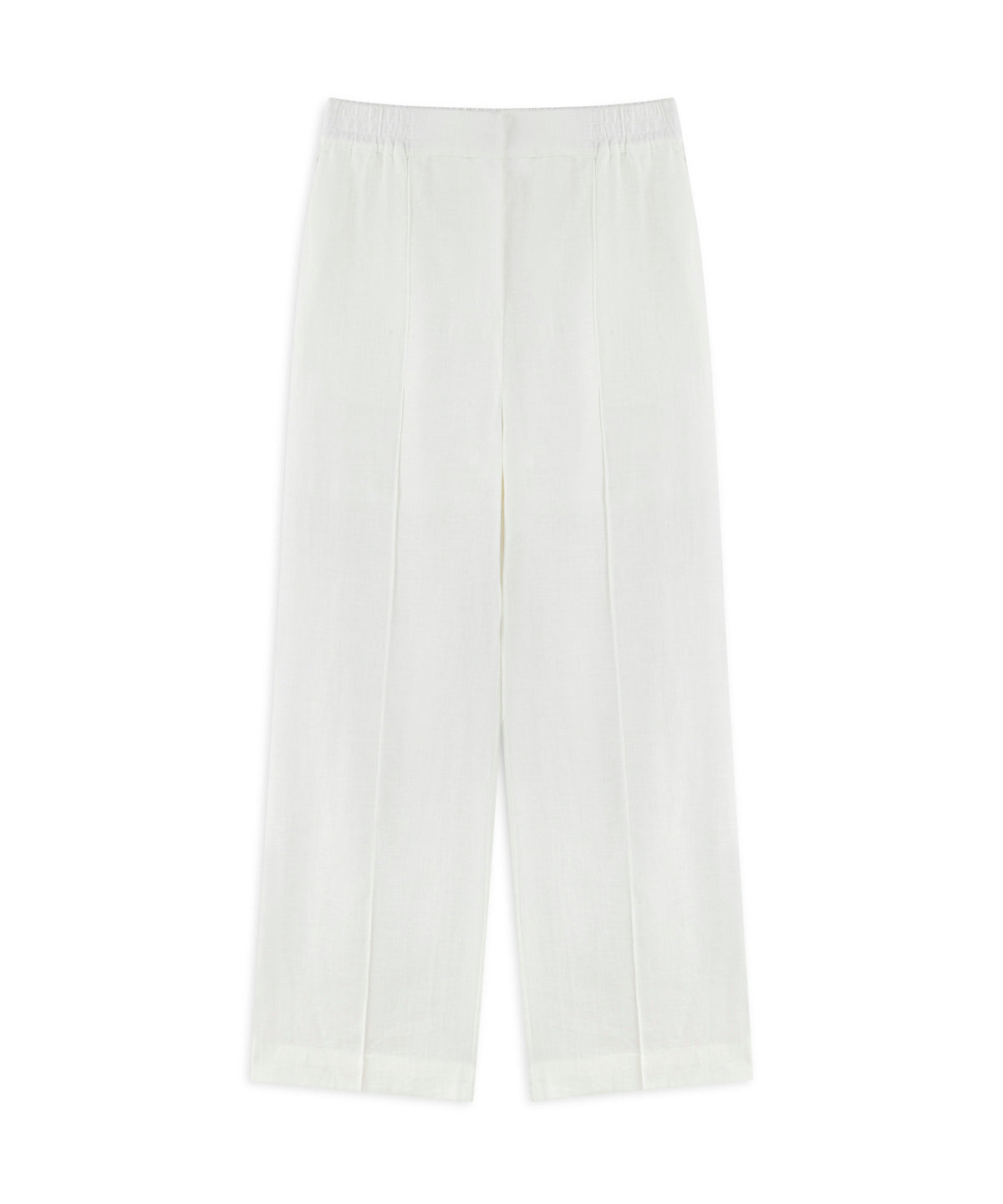 Zoomed Straight-Leg Linen Trousers