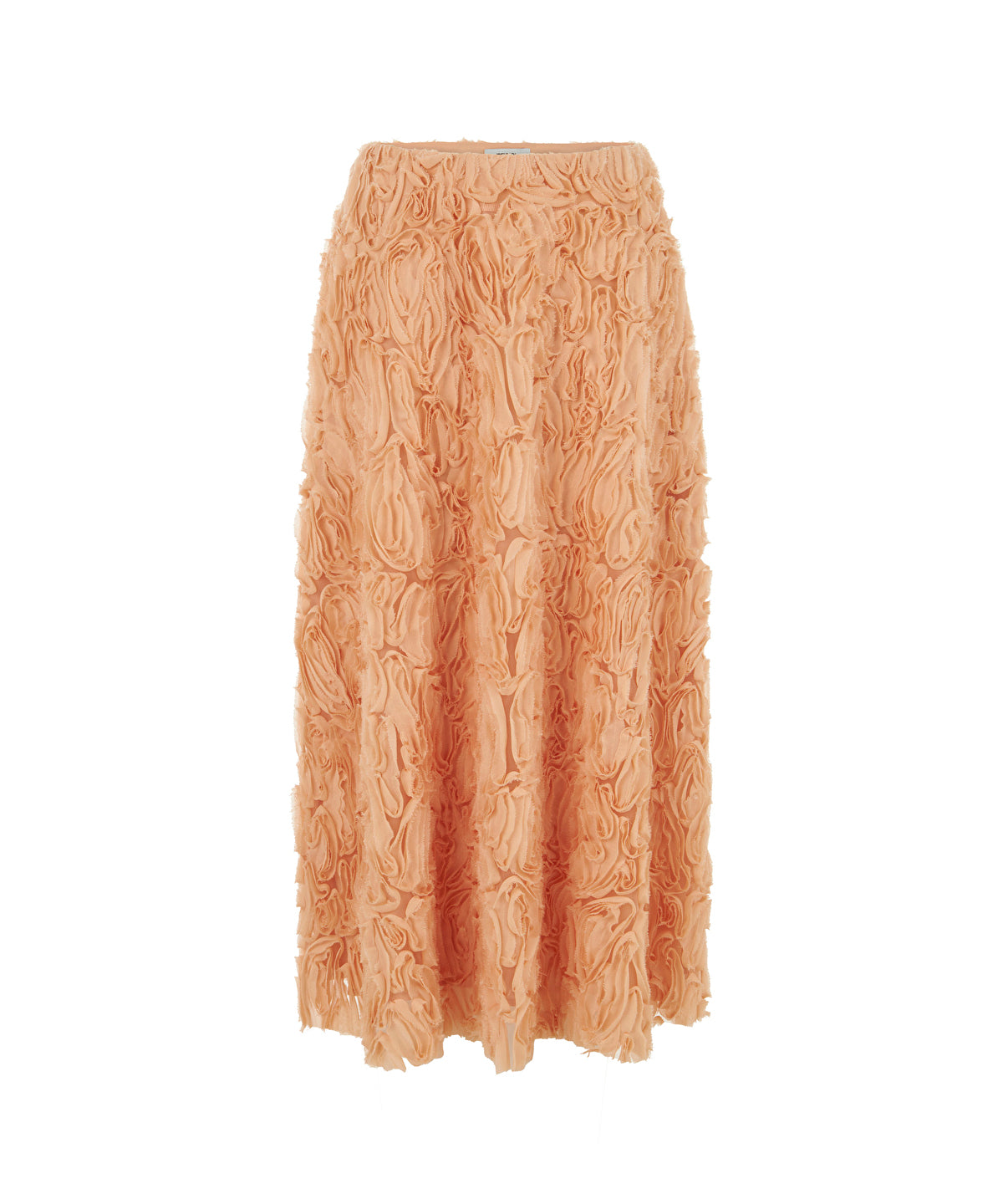 Zoomed Textured Midi Skirt