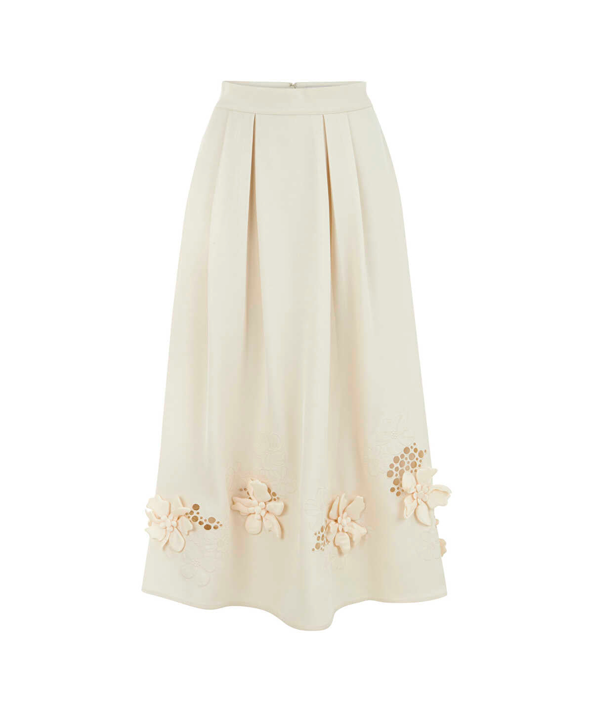 Embroidered Midi Skirt