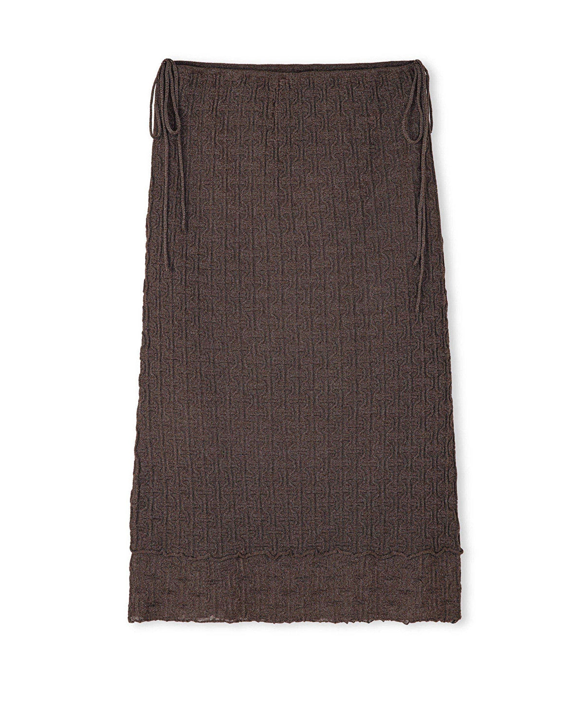 Zoomed Knit Skirt With Lurex Thread 