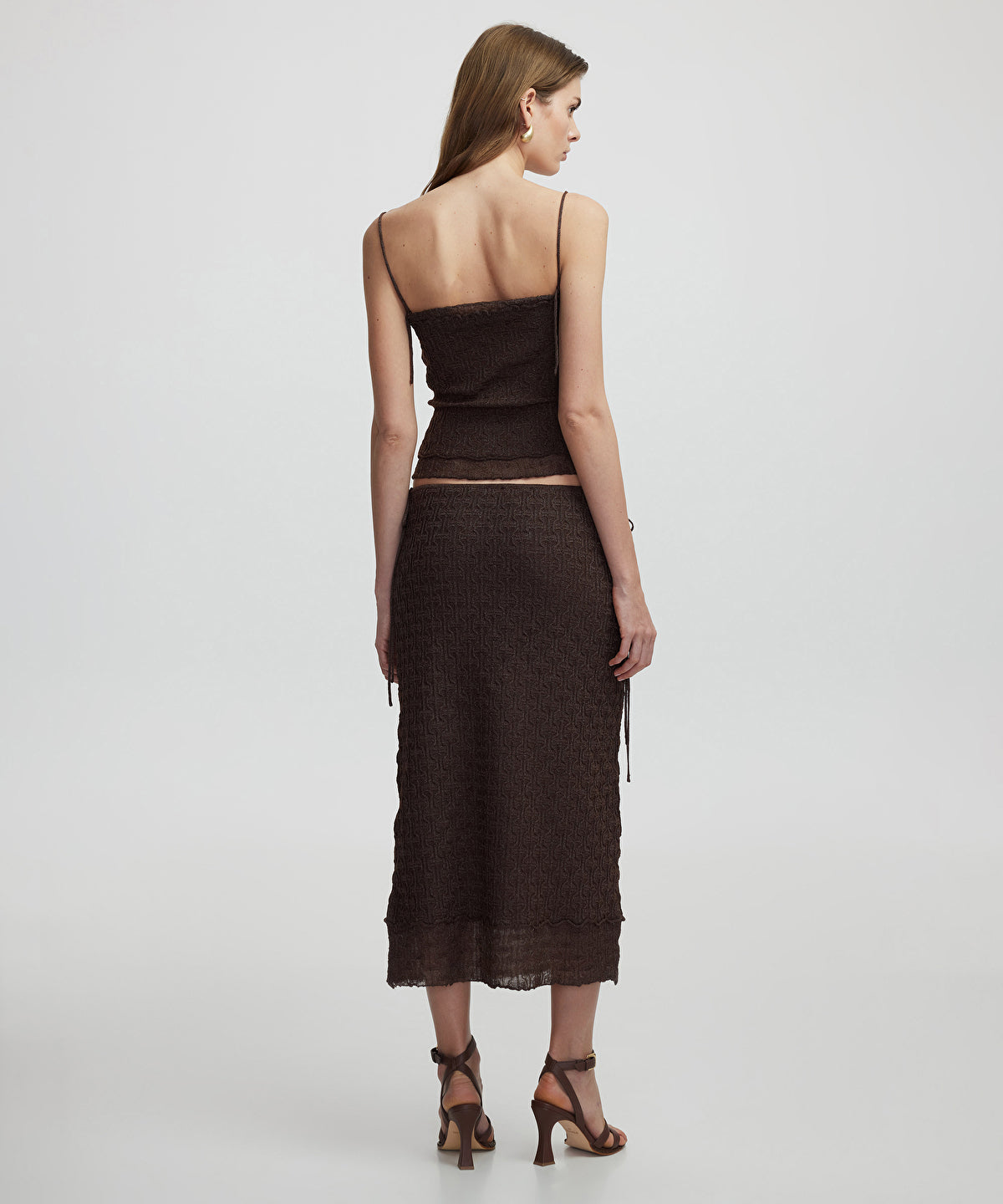 Zoomed Knit Skirt With Lurex Thread 