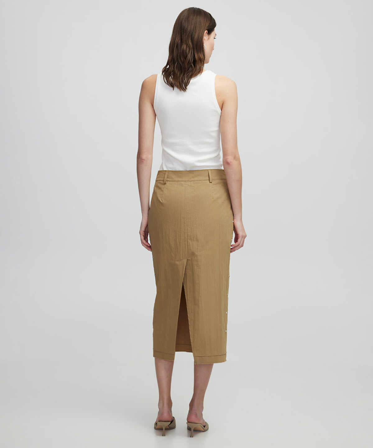 Rivet Embellished Skirt